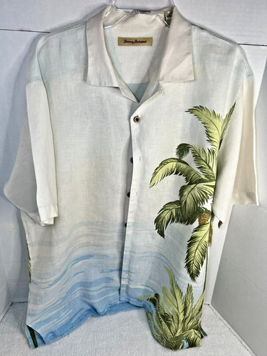 Camisa Tommy Bahama Special Reserve para Hombre Grande 100% Lino con Botones - Imagen 1 de 9