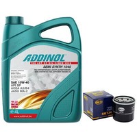 MotoröL Set 10W-40 Addinol 4 Liter + ÖLfilter SM134 FüR KIA Mazda Renault Subaru