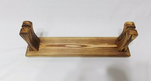 Handcrafted Wooden display Sword stand, rack, holder, collectors stand 2 sizes - Picture 4 of 10
