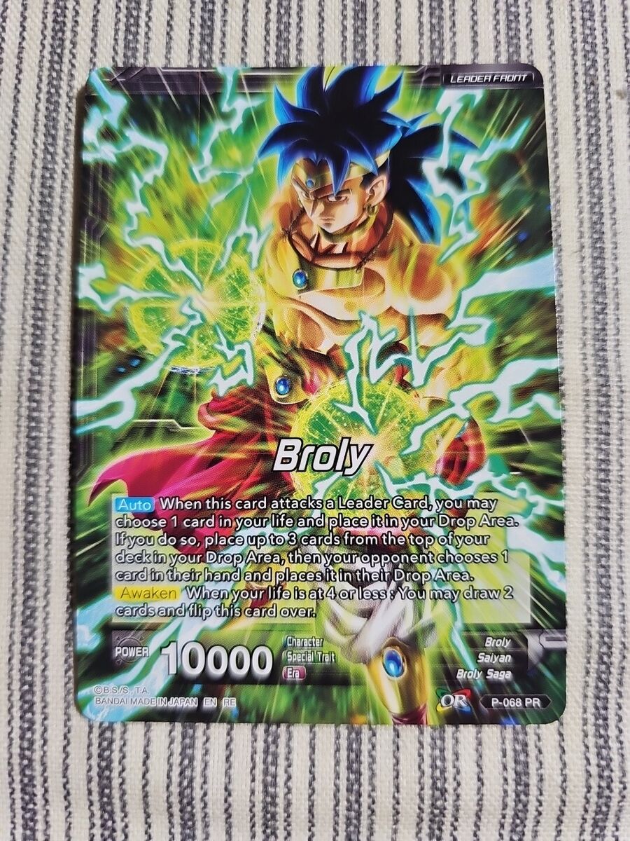 Dragon Ball Super Leader Card Broly Legend's Dawning P-068 Dragon Ball Super Leader Card Broly Legend's Dawning P-068