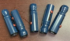 7 Antique Shooters 1930 s Spring Action Tin Marble Shooters ..TJ006B