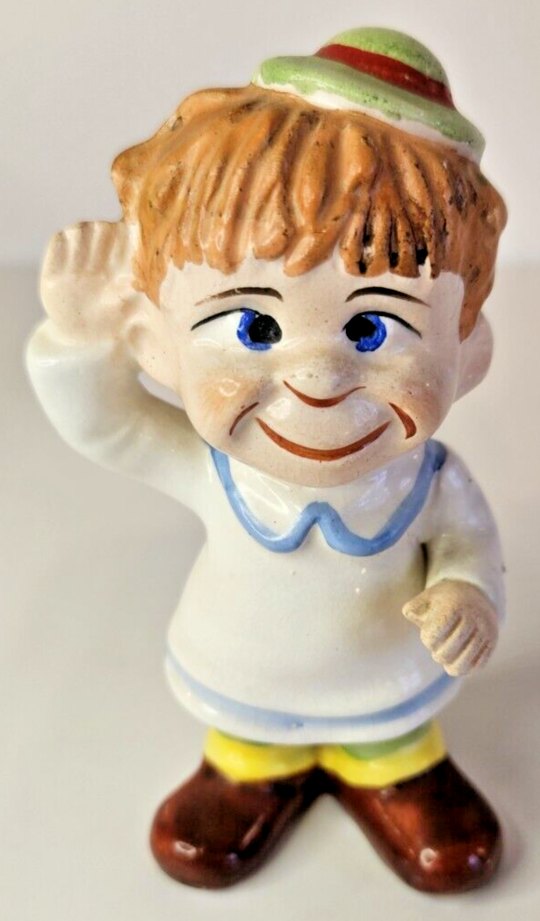 Vintage Retro Boy Saluting 4.25