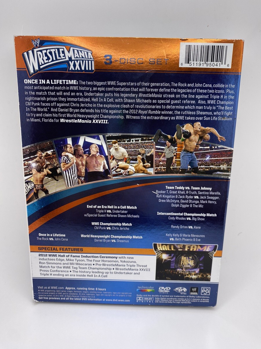 WWE DVD 305枚 ⚠️パッケージ無し、北米版DVDあり要注意 WWE: Wrestlemania XXVIII (DVD, 2012, 3-Disc Set) OOP WWF WCW ECW