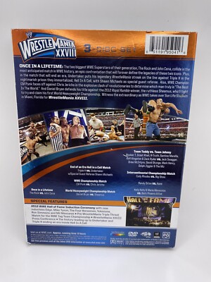 WWE: Wrestlemania XXVIII (DVD, 2012, 3-Disc Set) OOP WWF WCW ECW