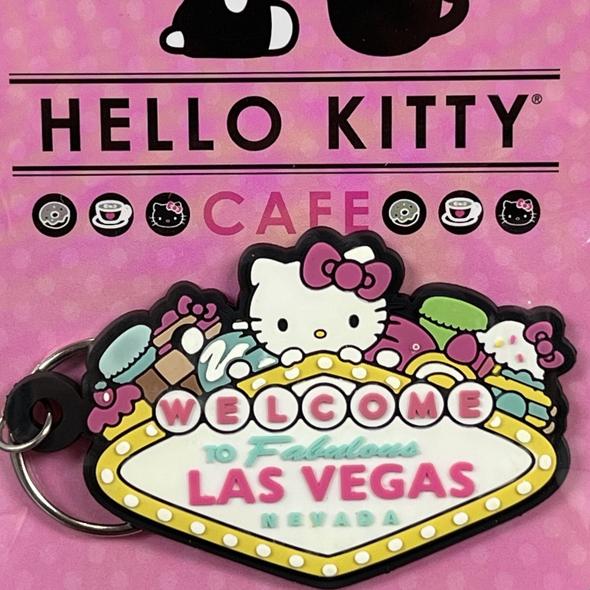 Hello Kitty Cafe Las Vegas Keychain Vegas Exclusive Limited