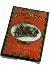 Playing Cards Harley Davidson Motorcycles Historical 1930 1950 HD NEW SEALED
