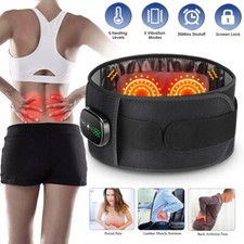 Cordless Infrared Heating Pad with Vibration Massager for Waist Back Pain Relief