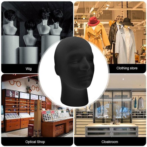 Practical Male Foam Mannequin Head Model Hat Wig Glasses Stand Display Rack hot - Picture 10 of 12