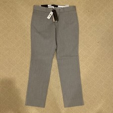 NWT Banana Republic Women's Petite Sloan Gray Heathered Slim Ankle Pants Size 2