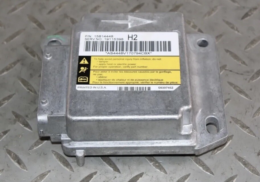 06 07 H2 Hummer Bag Control Module Restraints Inflator BeLT 