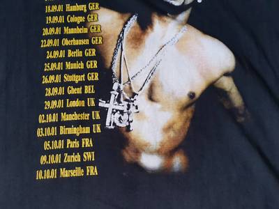 RARE VIntage R.KELLY world tour 2001 T SHIRT HIP HOP RAP TEE tupac