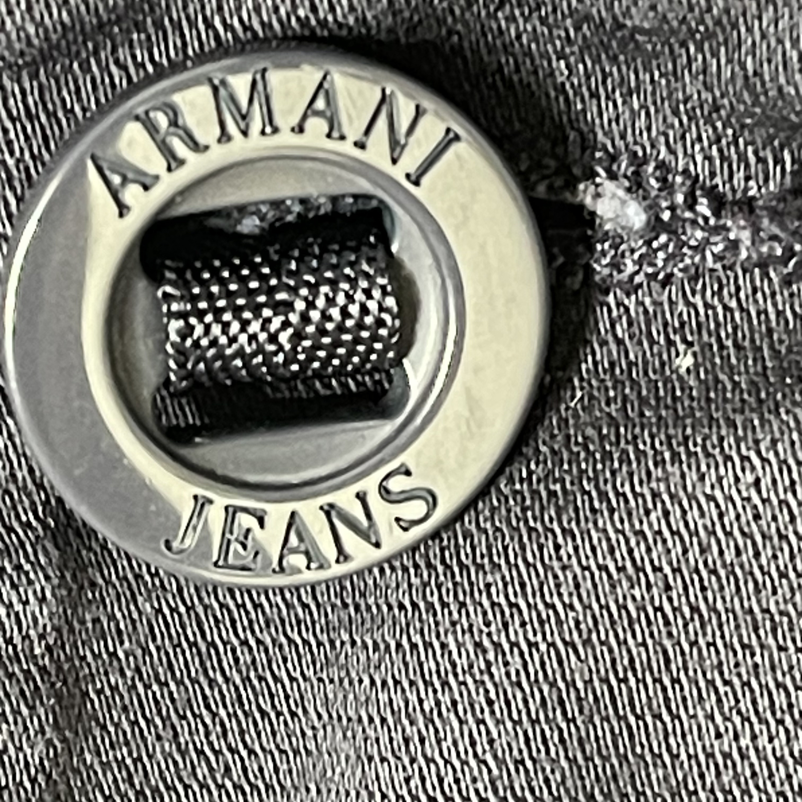 Armani Jeans Mens Puffer Jacket Quilted Lined Size EU52 USL Blue Arm Logo Patch image 9