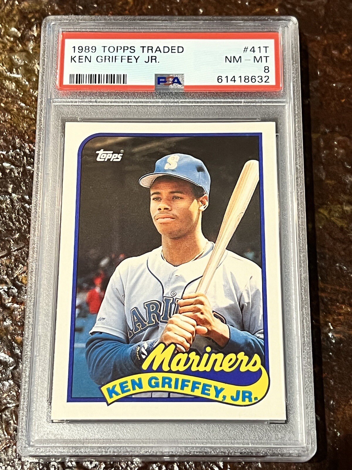 PSA 8 BASEBALL CARD 1989 TOPPS TRADED KEN GRIFFEY JR ROOKIE HOF MARINERS eBay