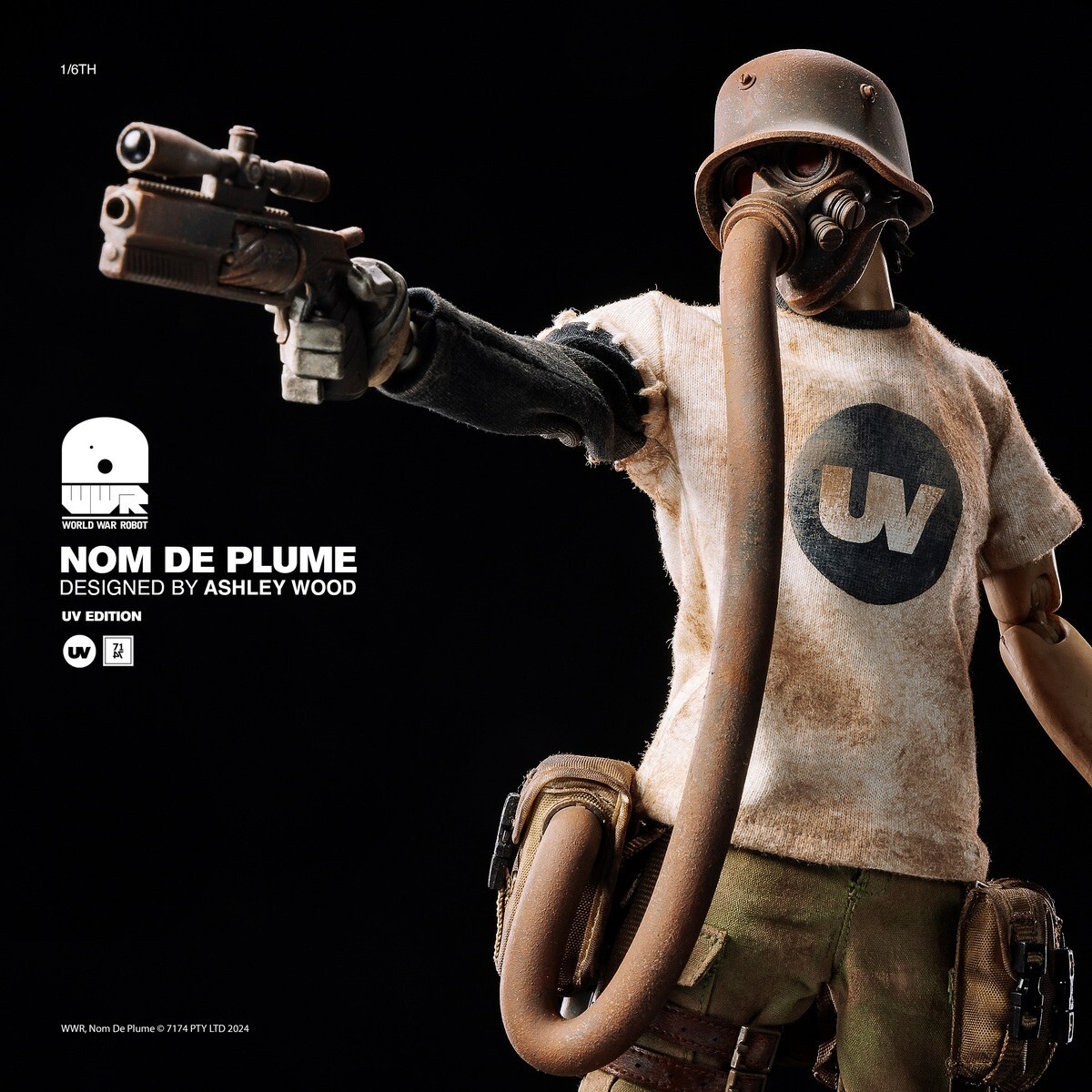 新品 ThreeA 1/6 WWR NOM DEPLUME 7174 GUARD 7174 Guard NOM by Ashley Wood (one sixth) toy release info