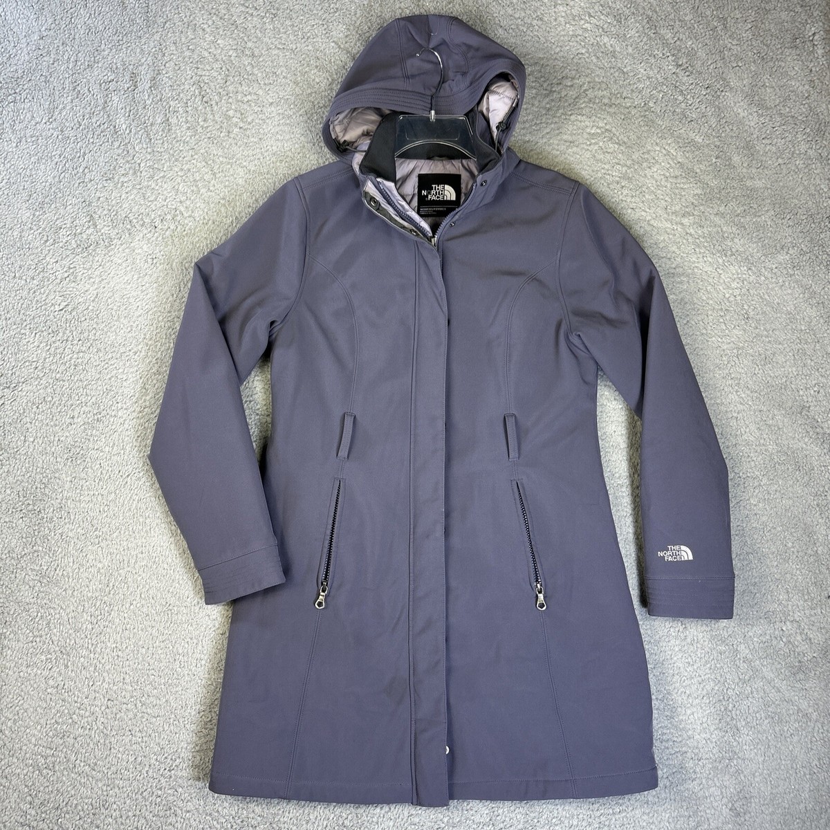The North Face Jacket Womens Small Purple Hooded Quilt Lined The North Face Jacket Womens Small Purple Hooded Quilt Lined