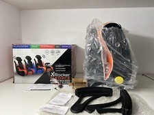 XROCKER "G-Force" Gamingsessel, 2.1 Audiosystem, Kunstleder, in Orange / Schwarz