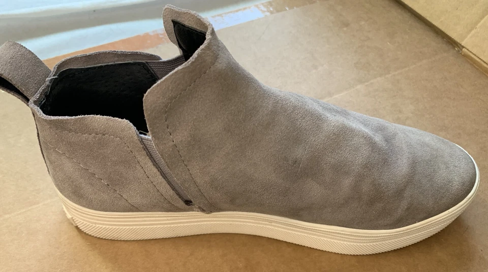 DOLCE VITA Para Mujer Talla 8 Tate Zapatillas Altas Sin Cordones Gris Gamuza Zapatos Usados en Excelente Condición Foto 4 de 4