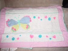 NEW POTTERY BARN LUCY BUTTERFLY QUILTED SHAM STANDARD 20 x 26 100 COTTON