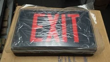 BLACK & RED EXIT SIGN   W387