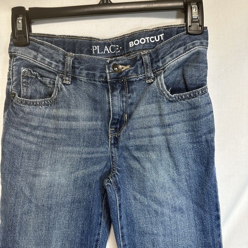 Children's Place Jeans Size 8 Bootcut Medium Wash - Picture 3 of 7