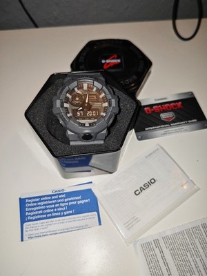 Casio G Shock Armbanduhr Grau Komplett Neuwertig Outdoor GA700UC 8AER LED + Box