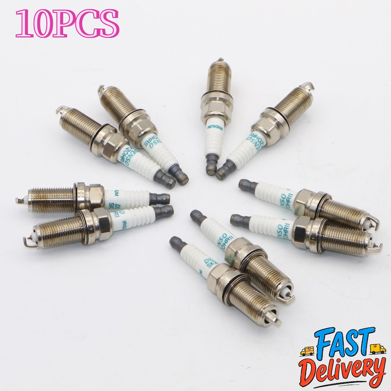 10Pcs/Set Spark Plugs 90919-01191 Fit For 2007-2021 TOYOT TUNDRA 5.7L V8 New