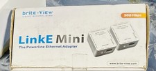Brite-View BVP-5100D LinkE 500 Mbps Mini Power Line Ethernet Adapter - Brand New