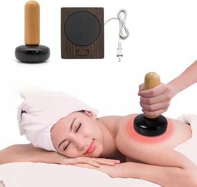 Hot Massage Stones Smooth Hot Rocks Heated Scraper-Adjustable Temperature Electr