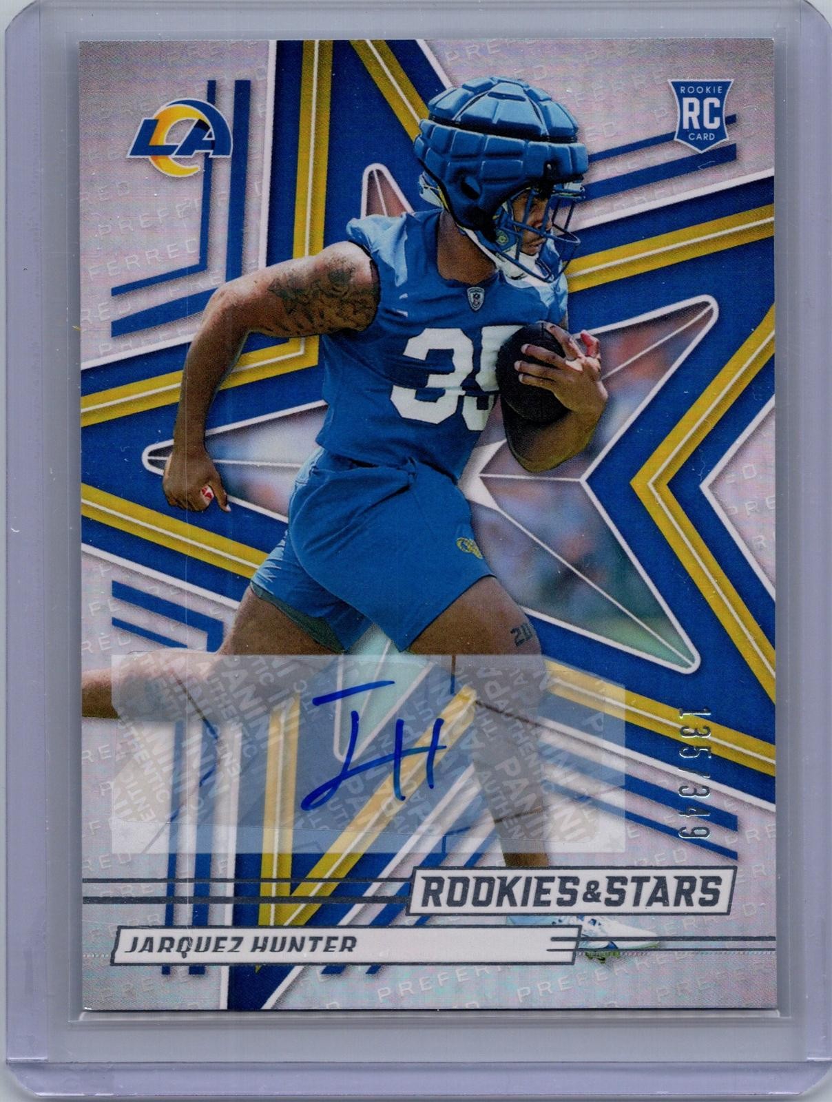 #136 Jarquez Hunter Rookie Signatures Preferred #/349