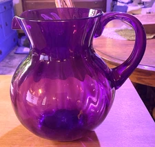 Purple Amethyst Acrylic Plastic Beverage Pitcher Beautiful Color