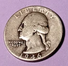 1946 Washington Silver Quarter 80-Years-Old @ MELT*