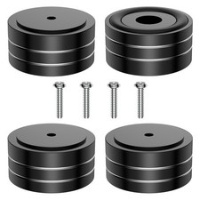 Tertullus 4 Pcs HiFi Speaker Isolation Feet 40x20mm Aluminum 40x20mm, Black