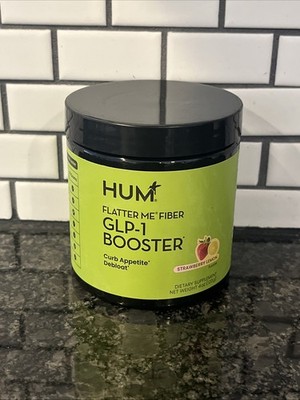 HUM Flatter Me Fiber, Dietary Supplement Prebiotics Strawberry Lemon  4oz. 5/27
