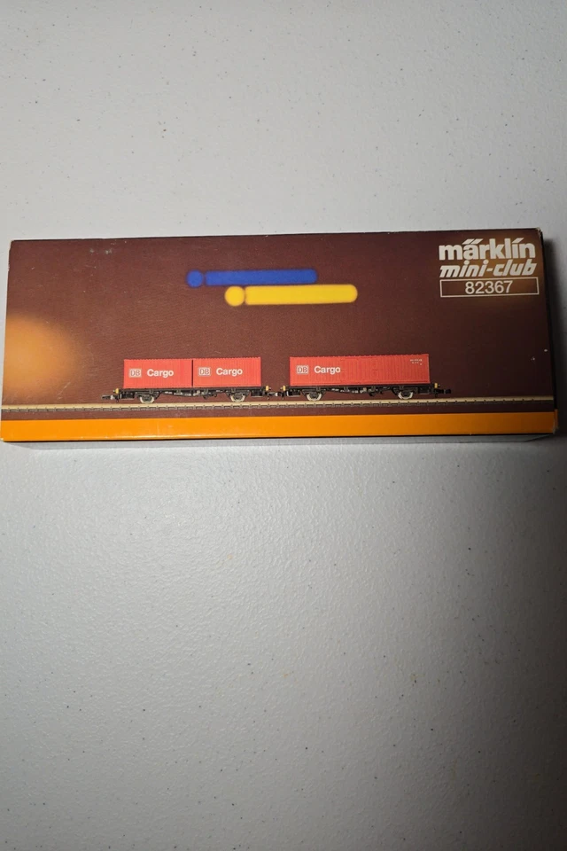 Märklin Z Scale 82367 DB Cargo Container Freight Car Set in Box – Mini-Club - Image 2 of 4