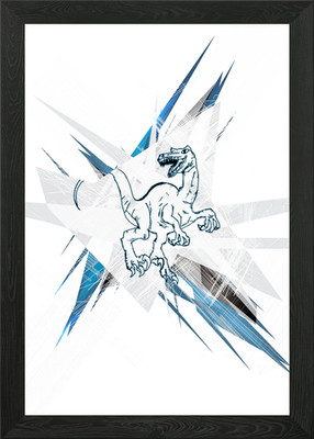 Raptor gerahmtes Wandbild Poster Leinwanddruck Bild