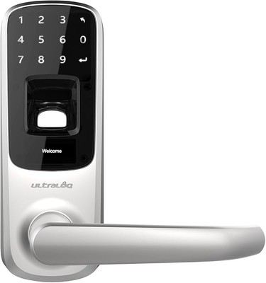 ULTRALOQ UL3-SN Fingerabdruck/Touchscreen schlüssellos SmartLever Türschloss Satin Nickel