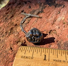 Vintage NASA Apollo Era 3 Astronauts In Space Capsule Lapel Pin / Tie Tack #2