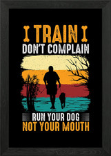 Tier Hund lustig gerahmtes Wandbild Poster Leinwanddruck Bild