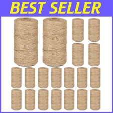 328ft Jute Twine Rolls x 20 - Eco-Friendly Crafting Material