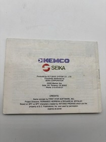 Spy Vs. Spy NES Nintendo solo manuale gioco ovale SOQ 1988 NES-SP-USA