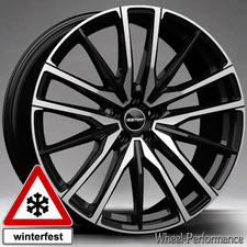 20 Zoll GT4 Alufelgen 9x20 5x120 ET40 in schwarz poliert für VW