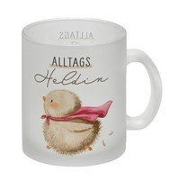 KüKen Glas Tasse Mit Spruch Alltagsheldin