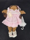 Cabbage Patch Kids Georgiana Southern Belle Doll Signed Roberts Pink Dress Umbr…