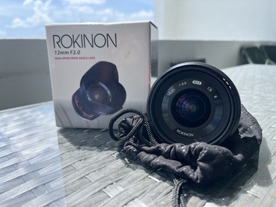 ROKINON 12mm F2.0 Wide Angle Manual Focus Lens NCS CS E Mount