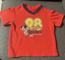 Vintage Mickey Baseball Theme Graphic Top With Embroidery