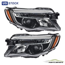 Pair Headlights Assembly For 2016-2018 Honda Pilot Lx 17-20 Ridgeline No Led Drl Pair Headlights Assembly For 2016-2018 Honda Pilot Lx 17-20 Ridgeline No Led Drl