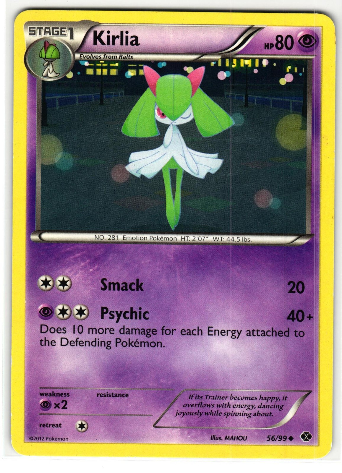 KIRLIA 56/99 NEXT DESTINIES ENGLISH POKEMON TCG