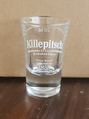 KILLEPITSCH Krauterlikor German Liqueur Shot Glass 2.75''