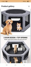 Pet Playpen with Top - Perfect for Puppies  Small Dogs - Indoor and Outdoor Pup