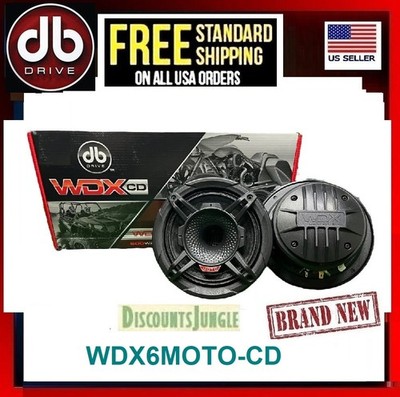 DB Drive WDX6MOTO CD 6.5  Weather Treated Coaxial Speakers 500W Max 250W RMS